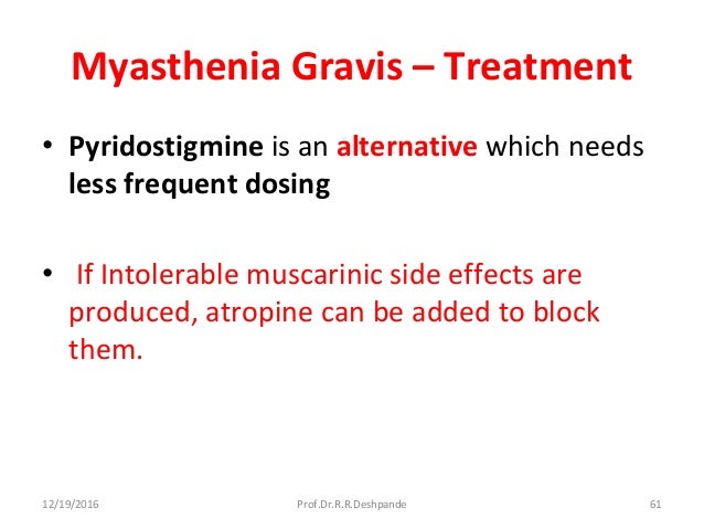 Mestinon Dosage For Myasthenia Gravis