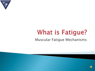 Muscular Fatigue Mechanisms
 