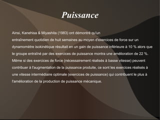 La force, en résumé... Parmi les éléments décrits , la taille du muscle ne représente qu'un des 5 facteurs de force. 