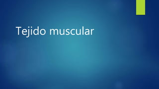 Tejido muscular
 