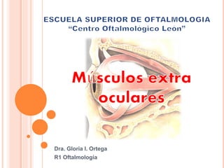 Dra. Gloria I. Ortega
R1 Oftalmología
 