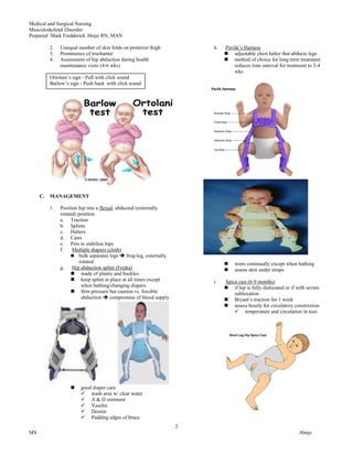 Musculoskeletal Nursing | PDF