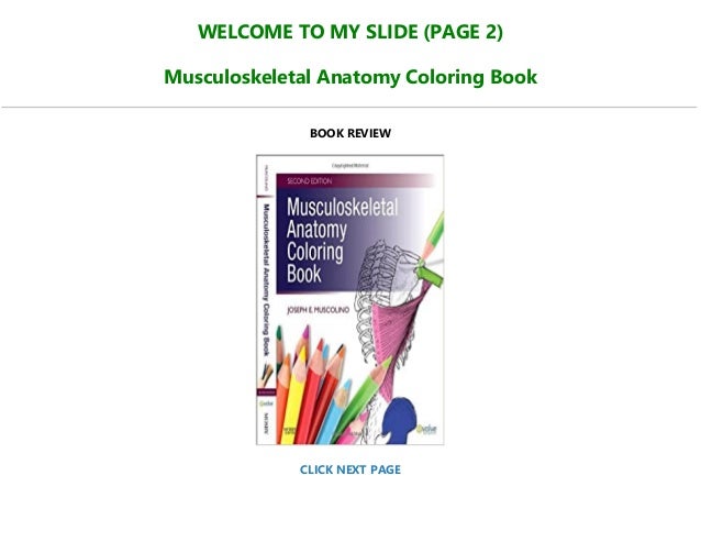 Download Ebook P D F Musculoskeletal Anatomy Coloring Book Full Pages
