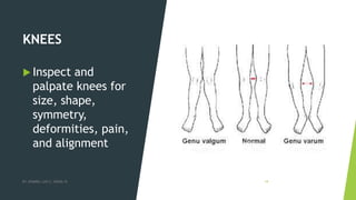 Objective Knee Assessment.pdf MUSCULOSKELETAL ASSESSMENT - Health Assessment | PPTX
