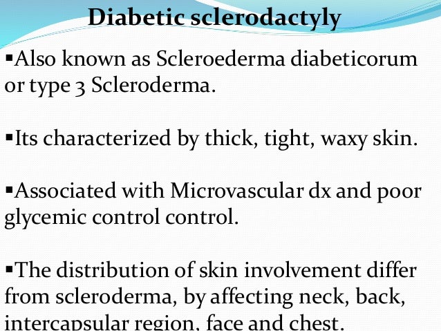 Musculo skeletal complication of diabetes mellitus Musculo skeletal complication of diabetes mellitus
