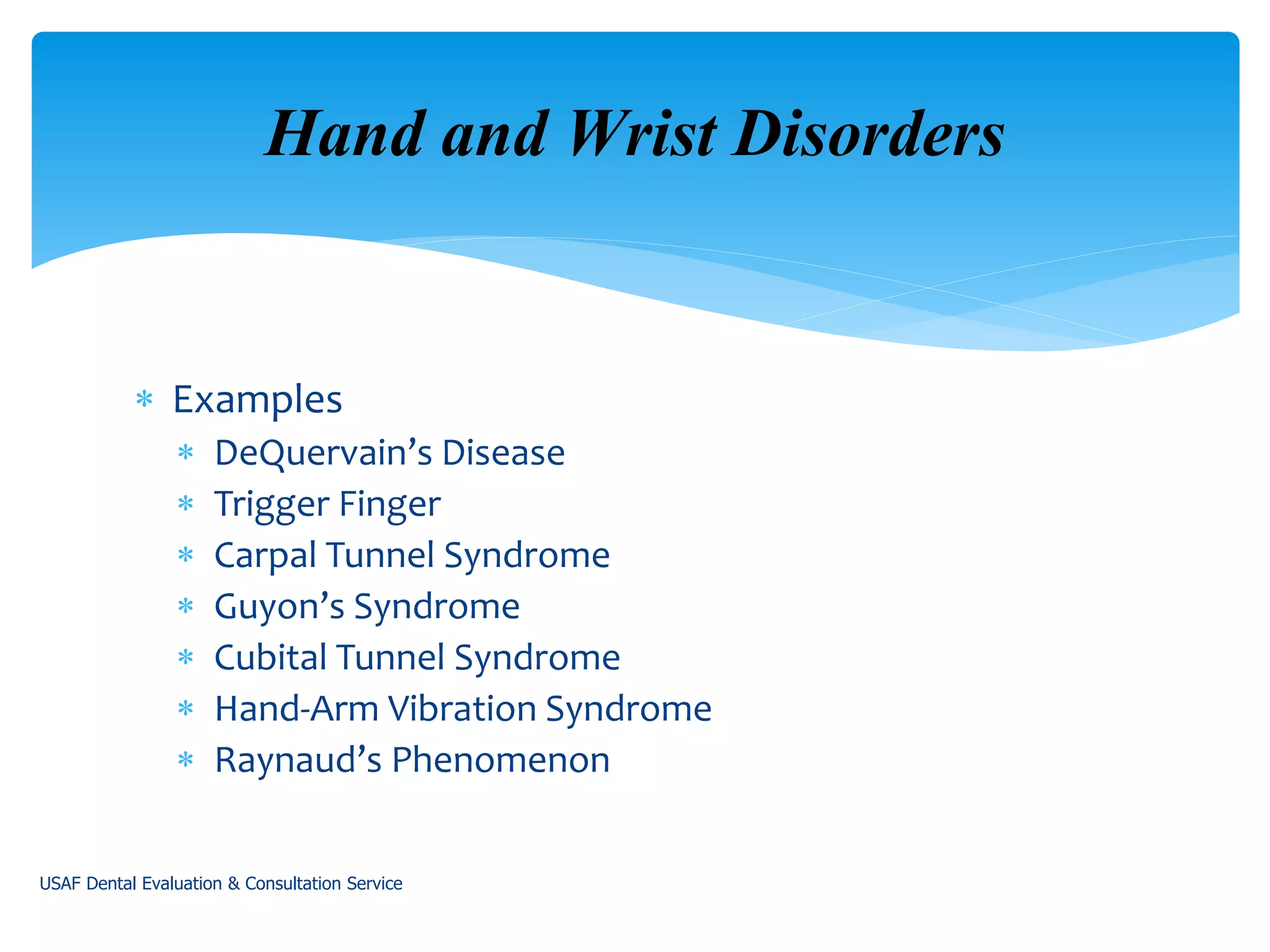 Musculoskeletal disorders and ergonomics in dentistry | PPT