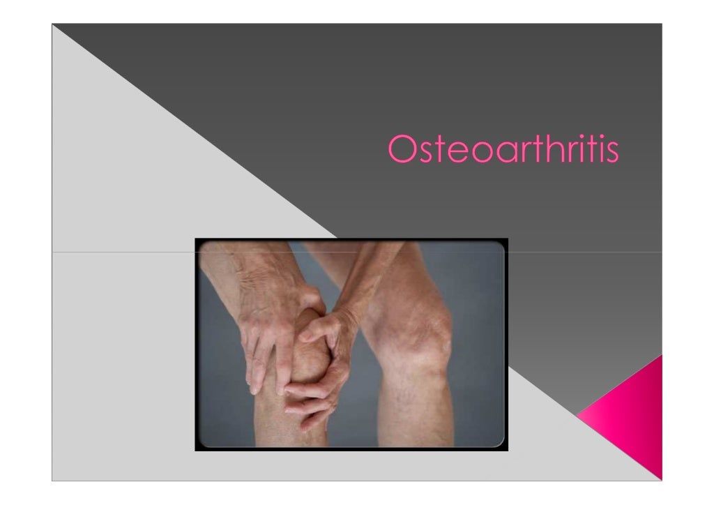 Osteoarthritis & Gouty Arthritis