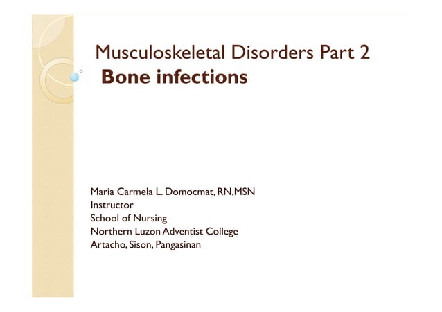 Bone and joint infections: Osteomyelitis, Septic Arthritis | PDF | Bone ...