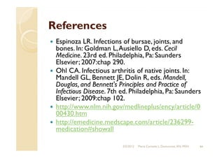 Bone and joint infections: Osteomyelitis, Septic Arthritis | PDF