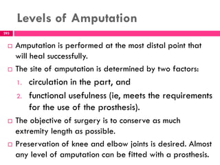Complications of Amputation
296
 Complications that may occur with amputation
include:
hemorrhage,
infection,
skin bre...