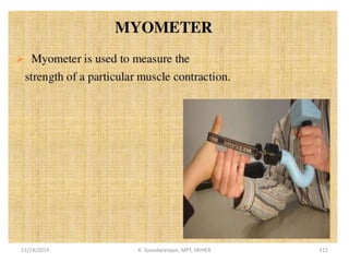 11/14/2019 K. Soundararajan, MPT, SRIHER 111
 