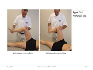 11/14/2019 K. Soundararajan, MPT, SRIHER 150
 