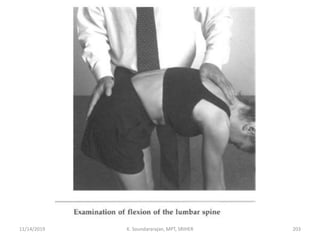 11/14/2019 K. Soundararajan, MPT, SRIHER 203
 