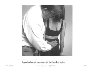 11/14/2019 K. Soundararajan, MPT, SRIHER 204
 