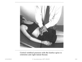 11/14/2019 K. Soundararajan, MPT, SRIHER 210
 