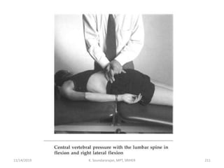 11/14/2019 K. Soundararajan, MPT, SRIHER 211
 