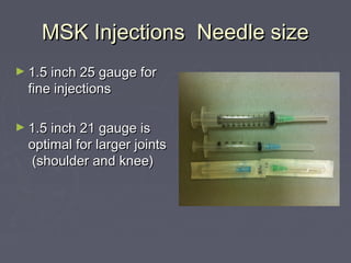 Musculoskeletal injections | PPT