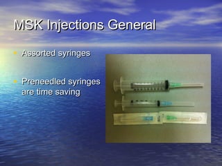 Musculoskeletal injections | PPT