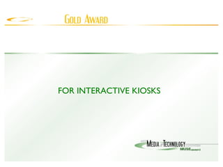 FOR INTERACTIVE KIOSKS 