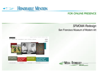 SFMOMA Redesign San Francisco Museum of Modern Art FOR ONLINE PRESENCE 
