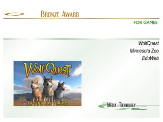 WolfQuest Minnesota Zoo EduWeb FOR GAMES 