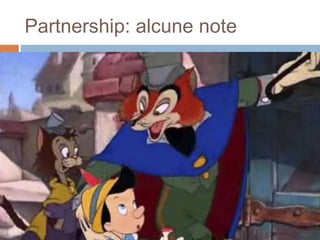 Partnership: alcune note 
 