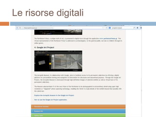 Le risorse digitali 
 