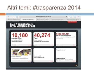 Altri temi: #trasparenza 2014 
 