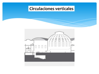 Circulaciones verticales
 