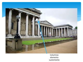 Columnas
elemento
sustentante
 