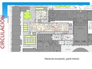 CIRCULACIÓN
Planta de circulación , parte inferior
 