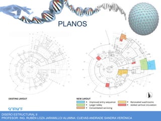 PLANOS 
DISEÑO ESTRUCTURAL II 
PROFESOR: ING. RUBÉN LOZA JARAMILLO/ ALUMNA: CUEVAS ANDRADE SANDRA VERÓNICA 
 