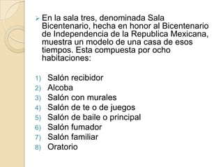 Comentario El museo me gusto mucho, puesto que las mascaras que se exponen ahí tienen un significado y un rasgo de cultura especial, aparte de que me pareció fascinante el ver la fotografías de cómo era San Luis hace ya mucho tiempo y la sala Bicentenario me cautivo al ver todas las tradiciones y lujos con los que se vivía antes. Recomiendo ir a este museo.