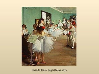 Clase de danza. Edgar Degas. 1876. 