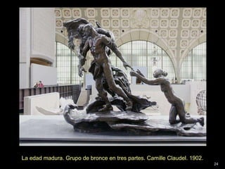 La edad madura. Grupo de bronce en tres partes. Camille Claudel. 1902. 