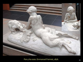 Pan y los osos. Emmanuel Fremiet, 1876.  