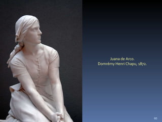 Juana de Arco.  Domrémy Henri Chapu, 1872.  