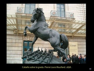 Caballo sobre la grada. Pierre Louis Rouillard. 1878 . 