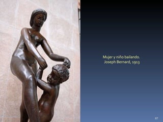 Mujer y niño bailando.  Joseph Bernard, 1913  