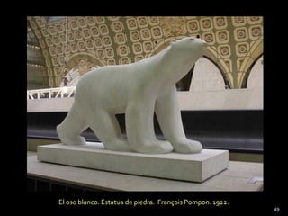 El oso blanco. Estatua de piedra. François Pompon. 1922.
49
 