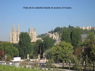 Vista de la catedral desde el acceso al museo.

 