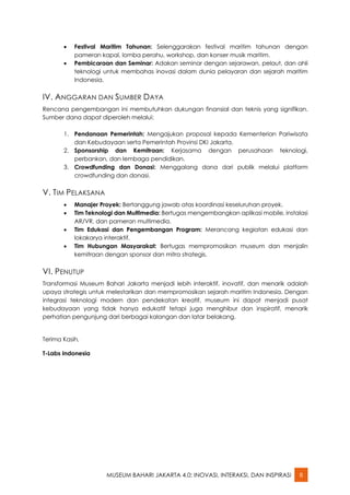 Museum Bahari Jakarta 4.0- Inovasi, Interaksi, dan Inspirasi | PDF