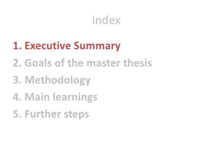 Franchising master thesis