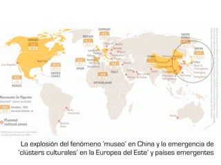 La explosión del fenómeno ‘museo’ en China y la emergencia de
‘clústers culturales’ en la Europea del Este’ y países emergentes
 