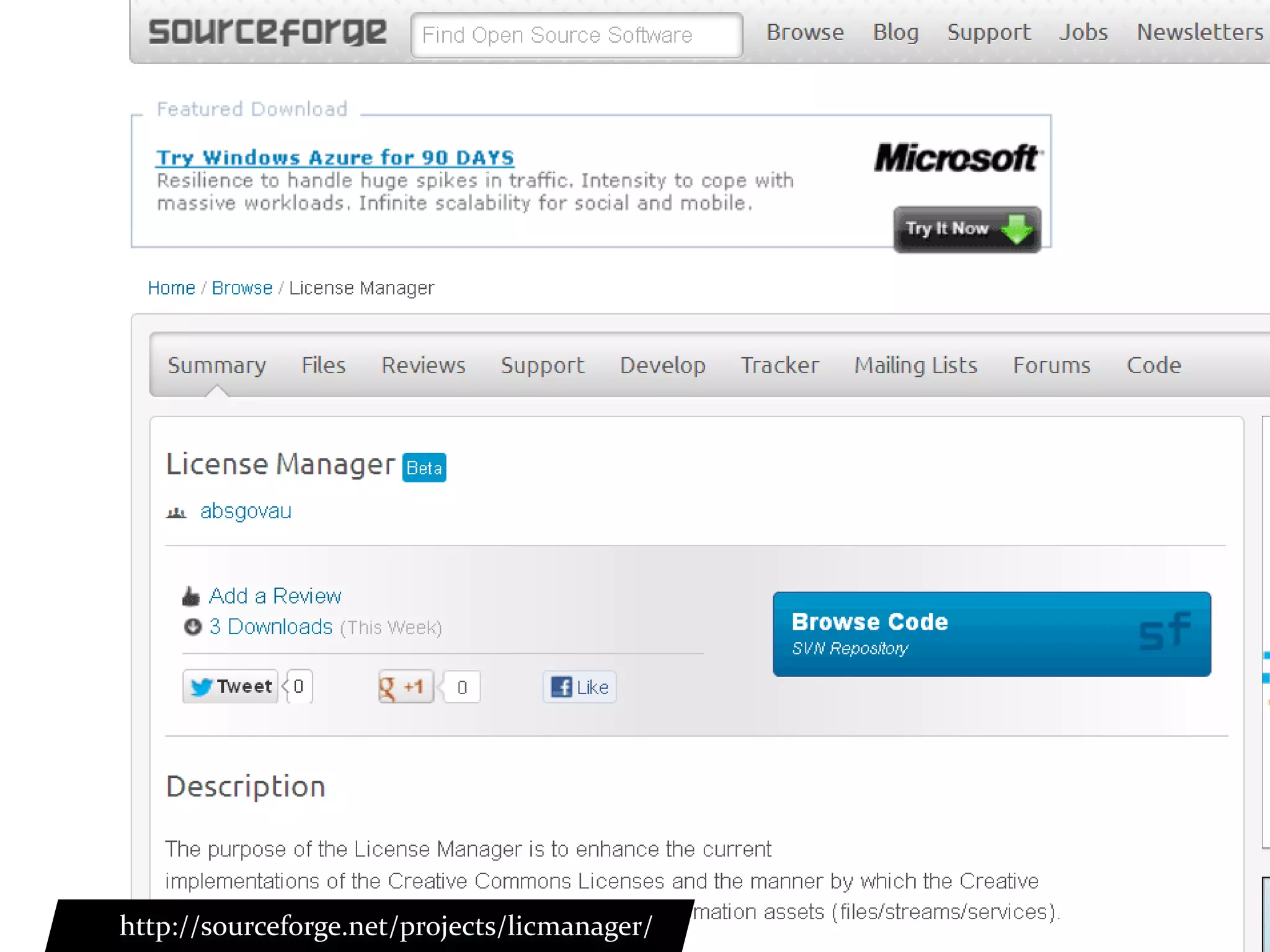 ABS
http://sourceforge.net/projects/licmanager/
 