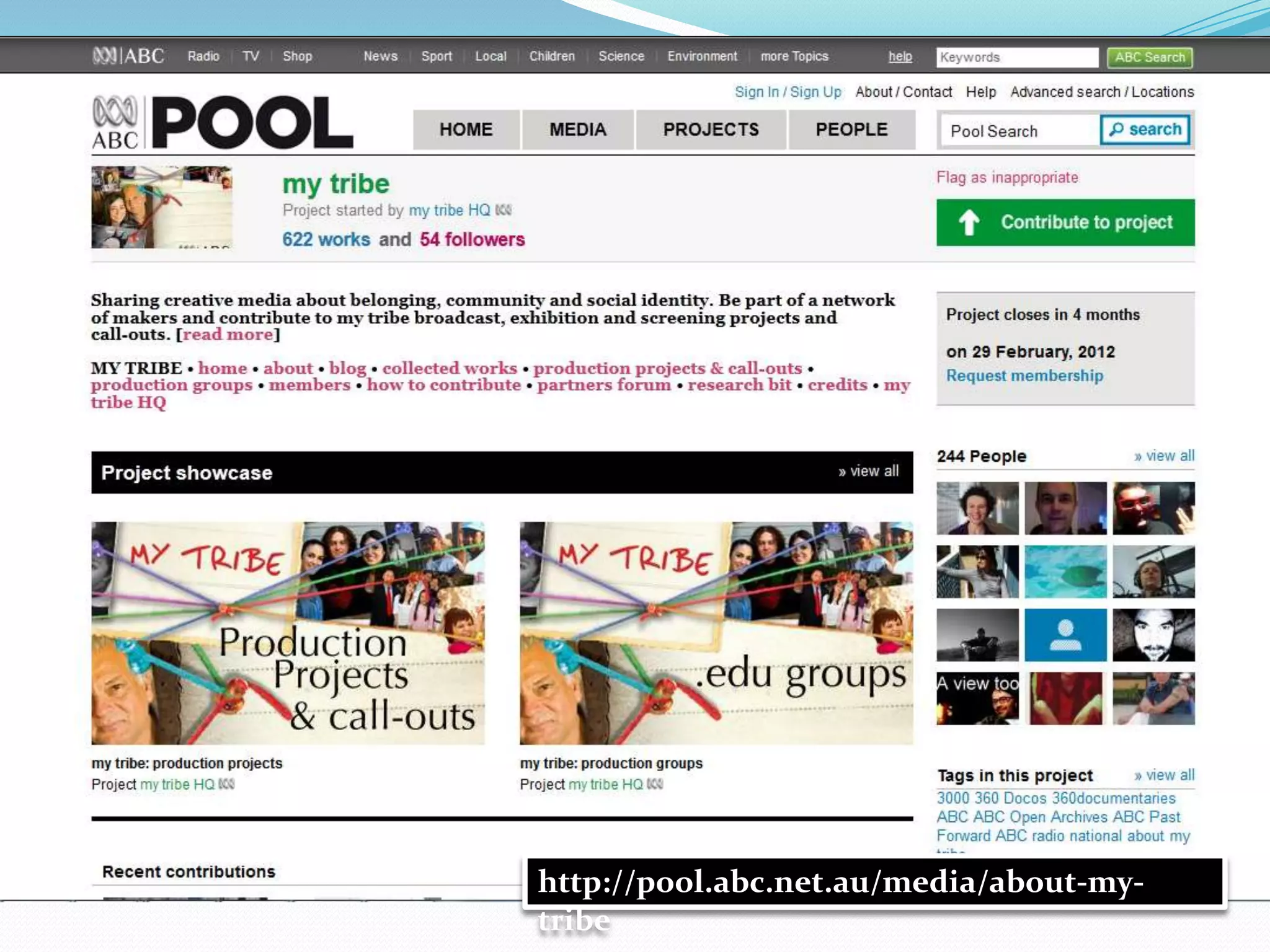 http://pool.abc.net.au/media/about-my-
tribe
 