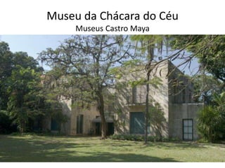 Museu da Chácara do Céu
Museus Castro Maya
 