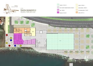 30x0.182
=5.450
1
2
3
4
5
6
7
8
9
10
11
12
13
14
15
16
17
18
19
20
21
22
23
24
25
26
27
28
29
30
sala de
actividades
loja loja
recepção
café/restaurante
armazém geral
vest/i.s.
masc.
loja
vest./i.s.
fem.
seg. museu
átrio
cozinha
copa
circulação / exposição temporária
33 x 0.174 = 5.750
1
2
3
4
5
6
7
8
9
10
11
12
13
14
15
16
17
18
19
20
21
22
23
24
25
26
27
28
29
30
31
32
33
exposição
3.3.
PLANTA PAVIMENTO 0
MUSEU HERCÍLIO LUZ
 