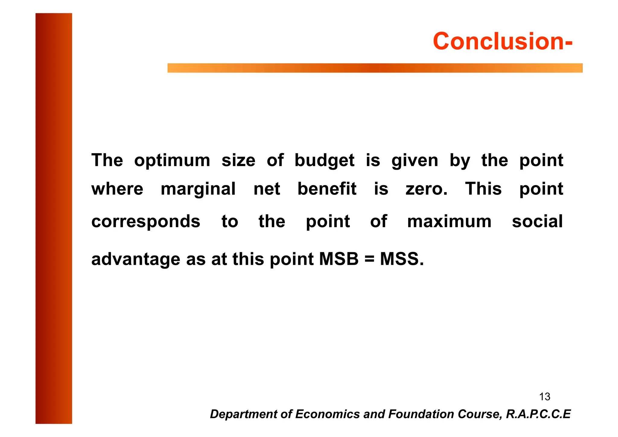 Musgrave theory of comparaitive advantage in public finance PPTX