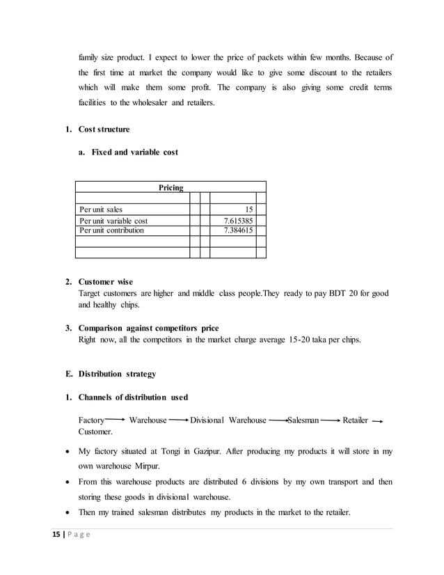 Business plan on Mushroom chips